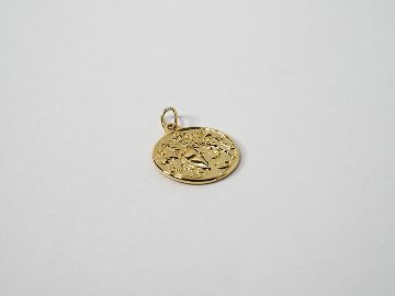 K18 エリザベス コイン ペンダントトップ 14mm rpa5433021の画像
