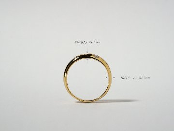 K18 ドット ダイヤモンド リング rpaub4922の画像