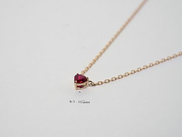 K18 ハートシェイプ ルビー ネックレス rph64099521の画像