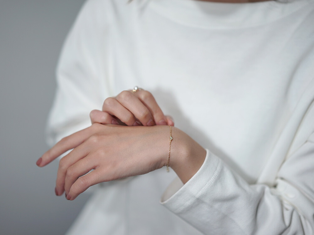 K18 ダイヤモンド カタリナ ハート ブレスレット rpayp1597224の画像