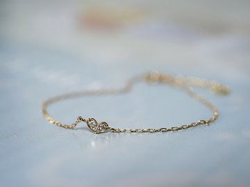 K18 ダイヤモンド カタリナ ハート ブレスレット rpayp1597224の画像