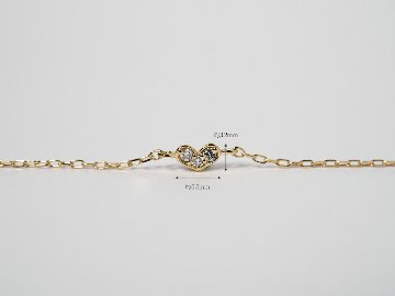 K18 ダイヤモンド カタリナ ハート ブレスレット rpayp1597224の画像