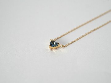 K18 ハートシェイプ アクアマリン ネックレス rph60065621の画像