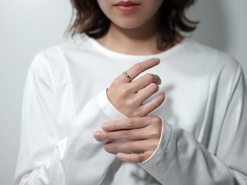 K18/Pt トリニティ リング rpaub5122の画像