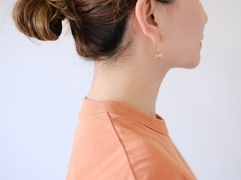 K18/Pt トリニティ ピアス rph43674823の画像