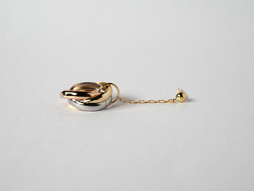 K18/Pt トリニティ ピアス rph43674823の画像