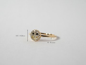 K18 スマイル パヴェ ダイヤモンド リング rph28639422の画像