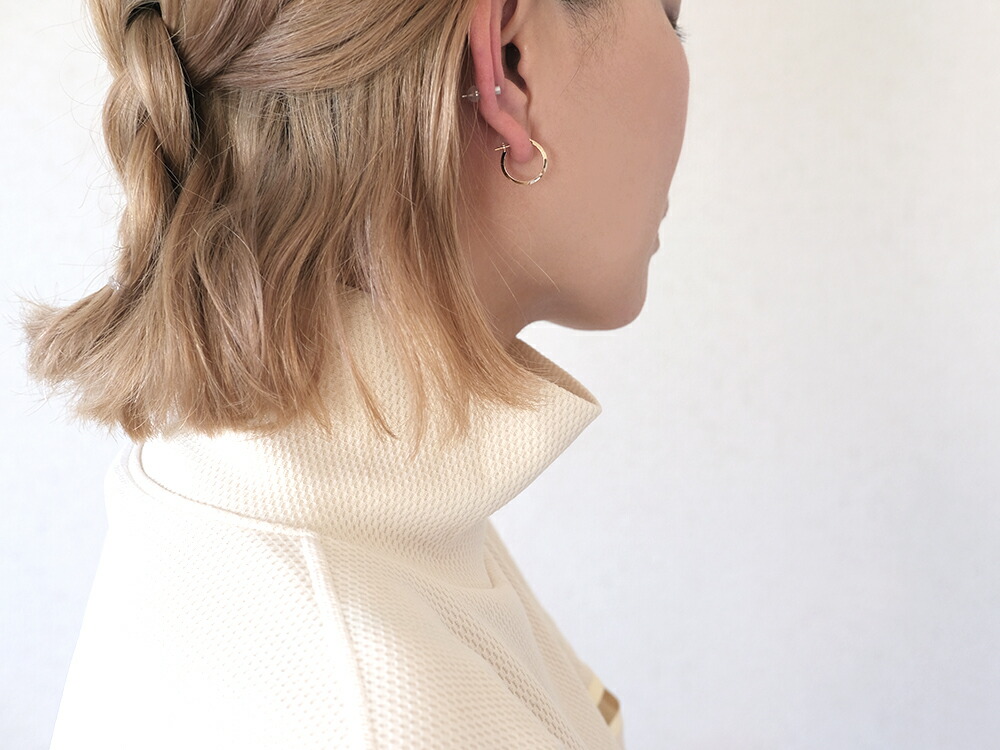 K18 ピーク フープピアス rph43584423の画像