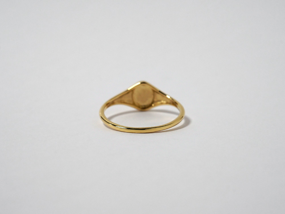 K18 シグネット オーバル リング rph15964122の画像