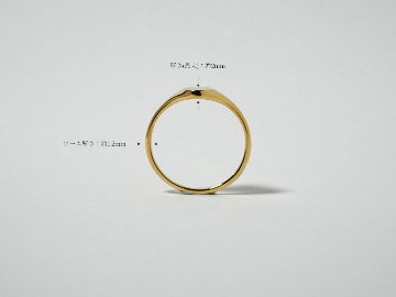 K18 シグネット オーバル リング rph15964122の画像