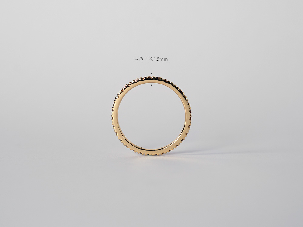 K18 ダイヤモンド フルエタニティ リング 0.2ct rph25876422の画像