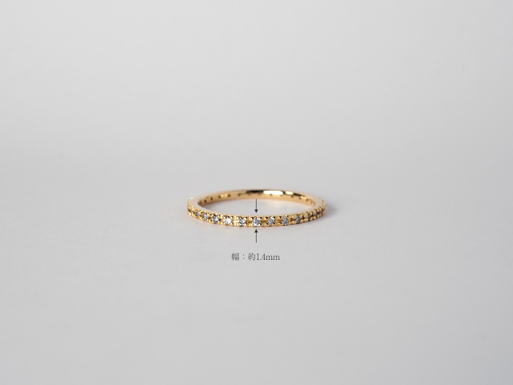 K18 ダイヤモンド フルエタニティ リング 0.2ct rph25876422の画像