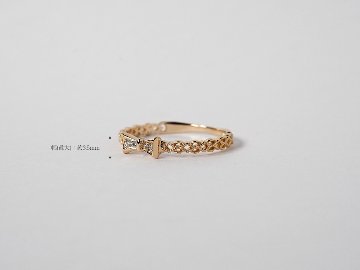 K18 ダイヤモンド レゴ リボン リング rpa3040222の画像