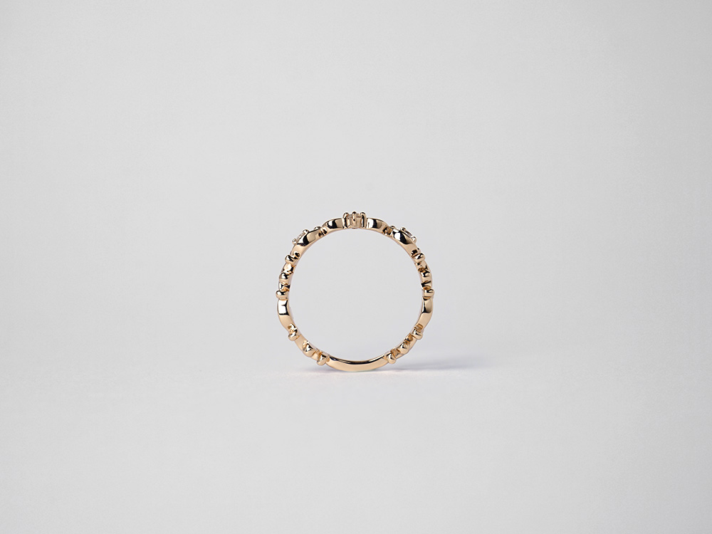 K18 ティアラ ダイヤモンド ピンキーリング rph28062322の画像