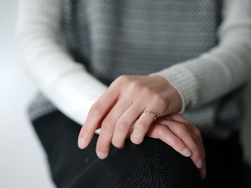 K18 ティアラ ダイヤモンド ピンキーリング rph28062322の画像