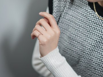 K18 ティアラ ダイヤモンド ピンキーリング rph28062322の画像