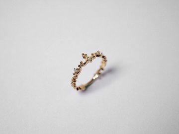 K18 ティアラ ダイヤモンド ピンキーリング rph28062322の画像