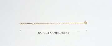 K18 ラディアント チェーン ブレスレット 1.4mm rpu100924の画像