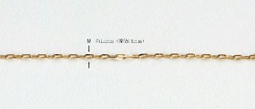K18 ラディアント チェーン ブレスレット 1.4mm rpu100924の画像