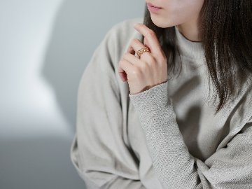 K18 ニット リング rpaub6722の画像