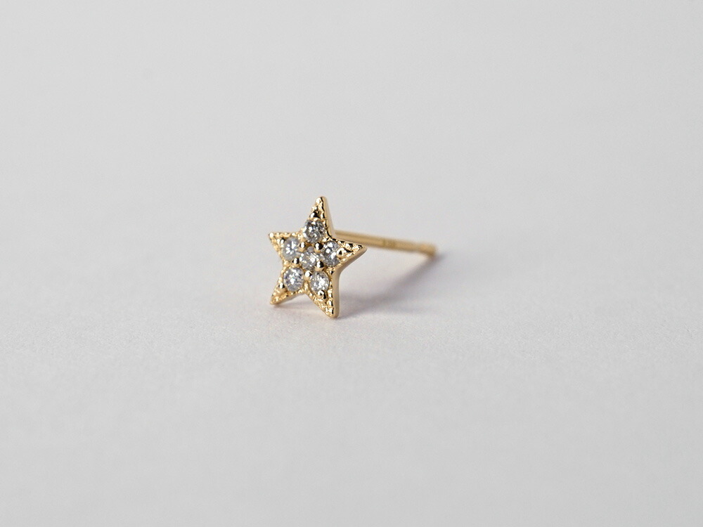 K18 スピカ ダイヤモンド ピアス rpacp231523の画像