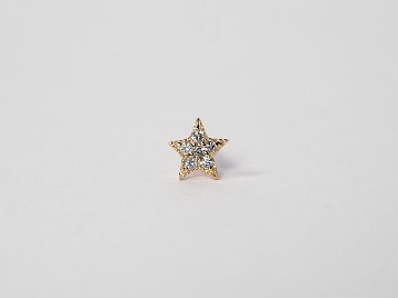 K18 スピカ ダイヤモンド ピアス rpacp231523の画像