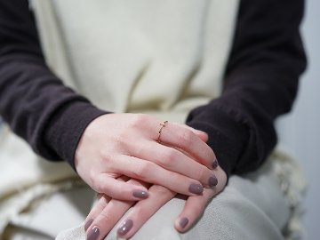 K18 ベイビー クロス ダイヤモンド リング rph25875422の画像