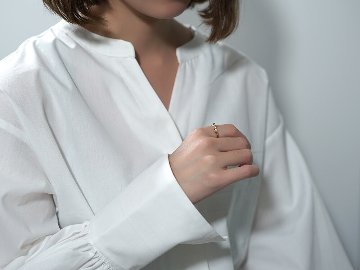 K18 ルリエ リボン ダイヤモンド リング rph28326722の画像