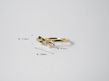 K18 ルリエ リボン ダイヤモンド リング rph28326722の画像