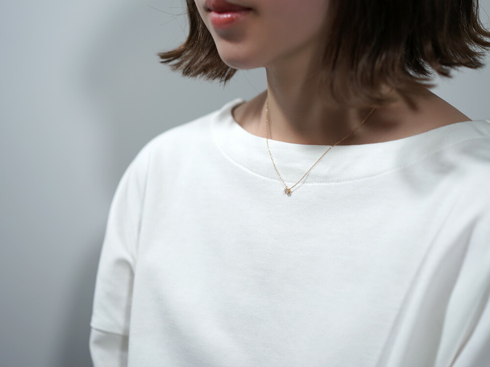 K18 クラウン ダイヤモンド ネックレス 0.2ct rph68987721の画像