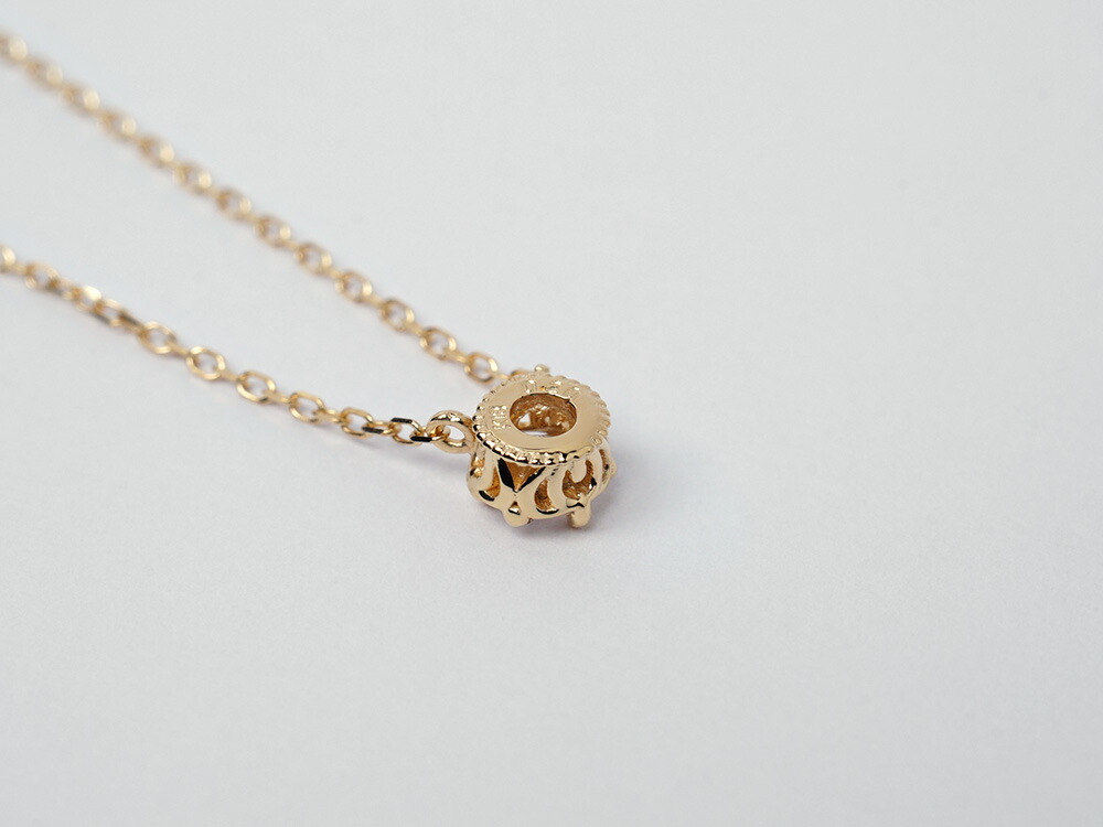 K18 クラウン ダイヤモンド ネックレス 0.2ct rph68987721の画像