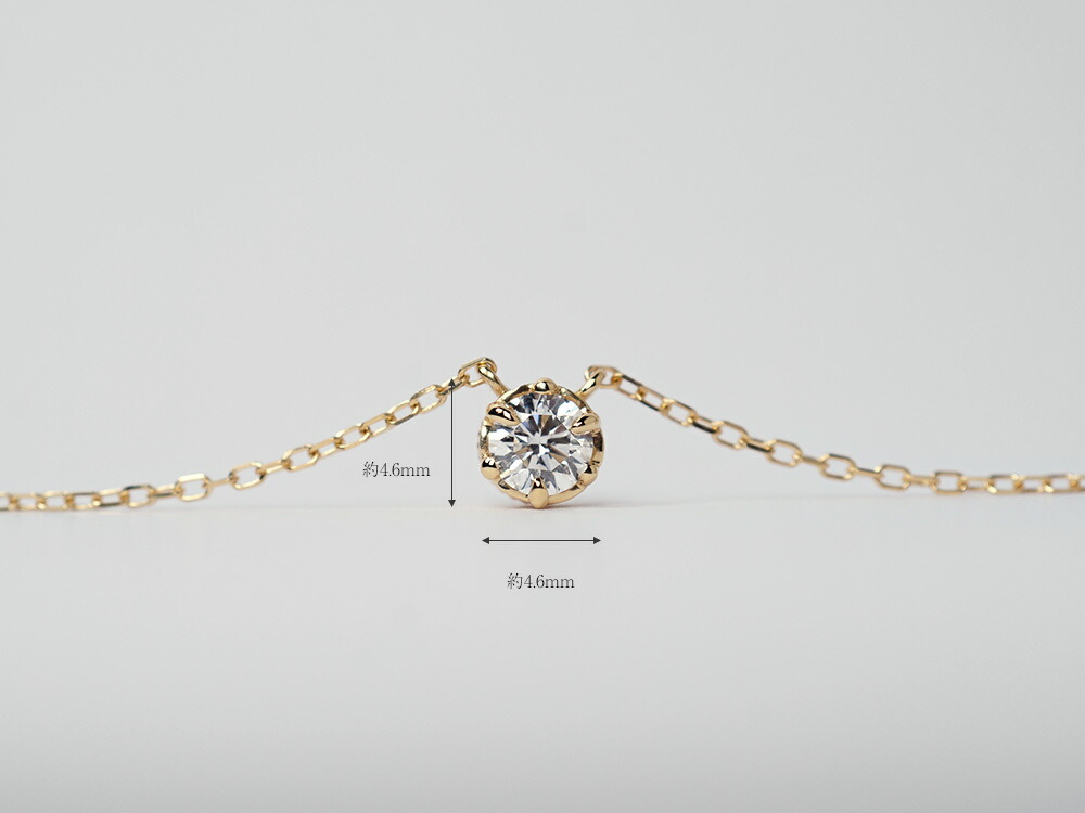K18 クラウン ダイヤモンド ネックレス 0.2ct rph68987721の画像