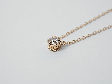 K18 クラウン ダイヤモンド ネックレス 0.2ct rph68987721の画像