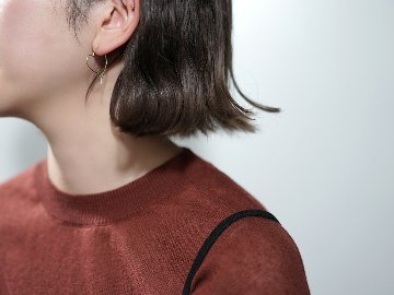 K18 ハート フープピアス rpa1883223の画像