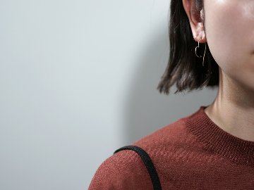 K18 ハート フープピアス rpa1883223の画像