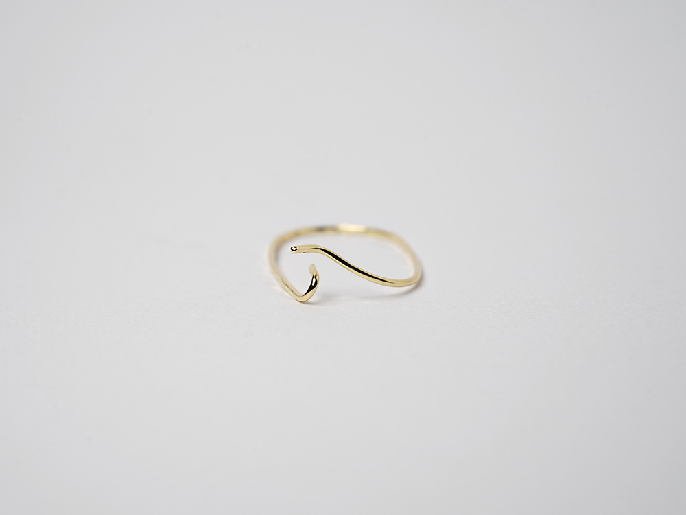 K18 ドロップ フープピアス rpa1883123の画像