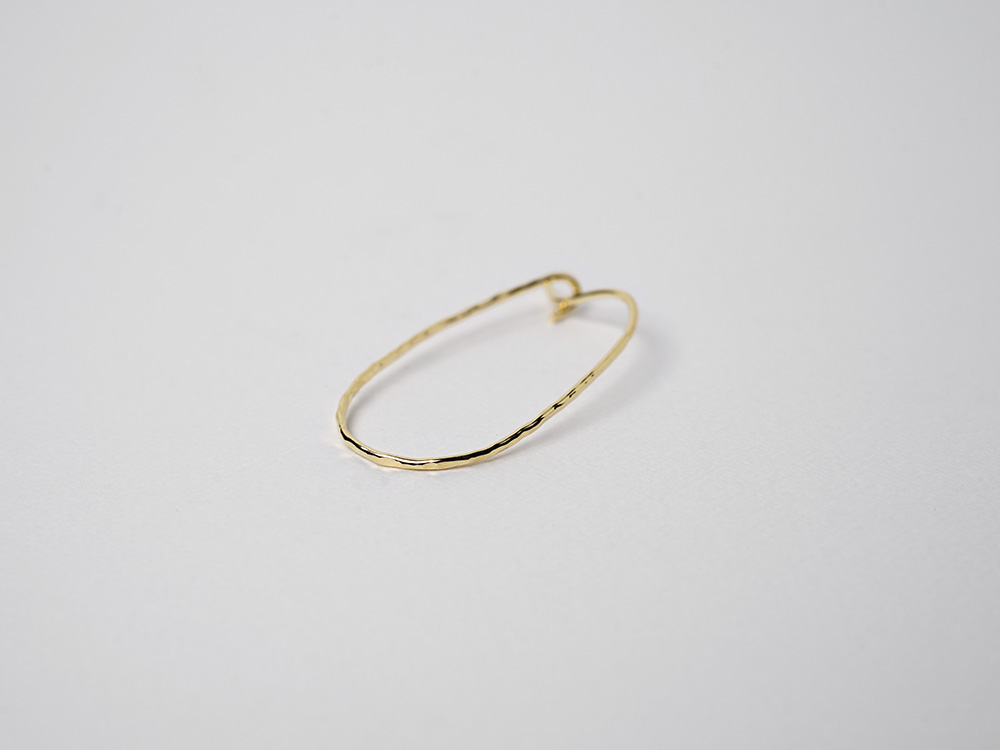 K18 ドロップ フープピアス rpa1883123の画像