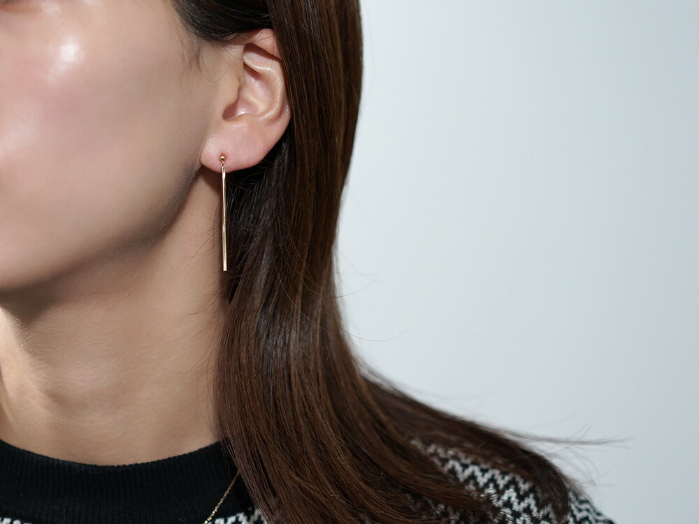K18 Nejiri ストレート ピアス rpaub2823の画像