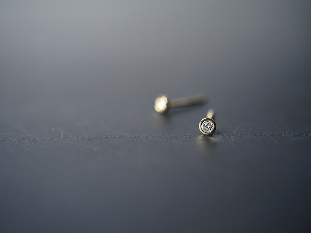 K18 ダイヤモンド スタッド ピアス 0.06ct rpa1900623の画像