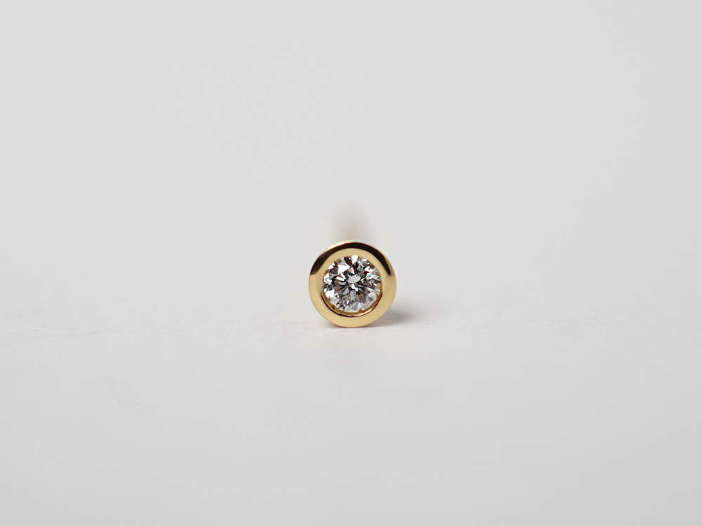 K18 ダイヤモンド スタッド ピアス 0.06ct rpa1900623の画像