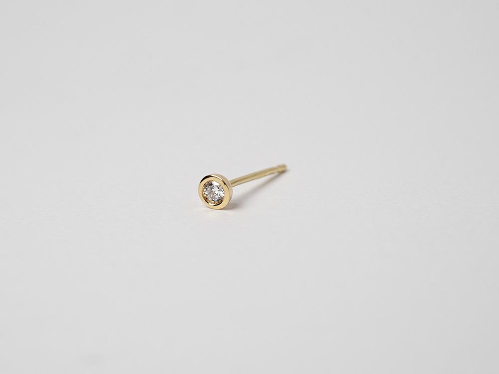 K18 ダイヤモンド スタッド ピアス 0.06ct rpa1900623の画像