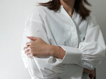 K18 ペーパークリップ チェーン ブレスレット 2.7mm rpu100524の画像