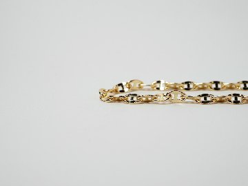 K18 アンカー チェーン ブレスレット 3.3mm rpu100324の画像