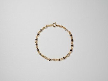 K18 アンカー チェーン ブレスレット 3.3mm rpu100324の画像