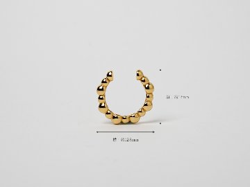 【片耳販売】 K18 バブル イヤーカフ rph55572523の画像
