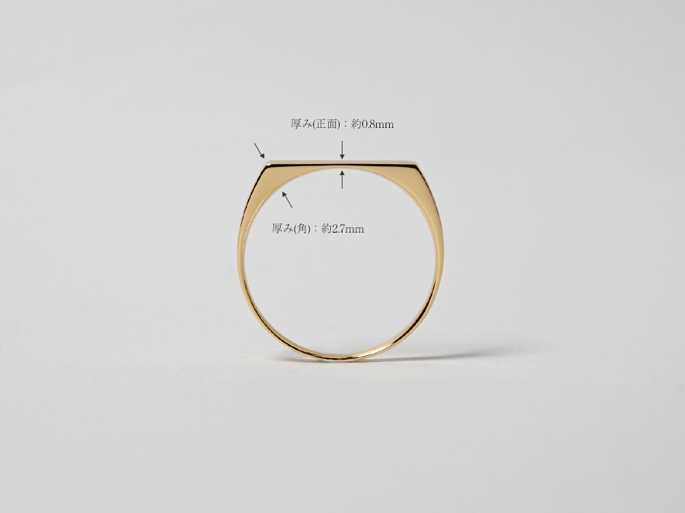 K18 ストレート リング rph27038222の画像