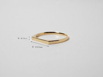 K18 ストレート リング rph27038222の画像