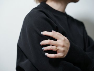 K18 ダイヤモンド クロス アンティーク リング rph28695322の画像