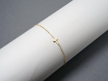 K18 ベイビー クロス ダイヤモンド ブレスレット rph69649124の画像