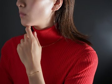 K18 ベイビークロス チェーンピアス rph45979423の画像